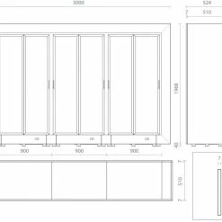 Grosses soldes 🔥 CALICE DESIGN Combiné de 3 vitrines réfrigérées pour vins, charcuteries/fromages et snack/desserts - Usage pro - Installation centrale - Cadre droit 🎁