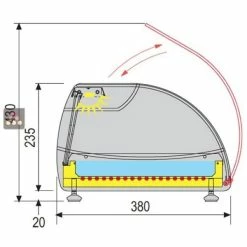 Offres ✨ TECNOX Comptoir réfrigéré vitré pour fromages, charcuteries, viandes ou produits frais 😀