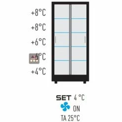 Meilleure vente 🛒 CALICE DESIGN Combiné de 3 vitrines réfrigérées professionnelles pour vins, charcuteries/fromages et snack/desserts - 3 cotés vitrées - Habillage magnétique 😉 -CALICE Magasin 5788 38072 800 600
