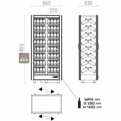 Vente flash ❤️ CALICE DESIGN Combiné de 2 vitrines réfrigérées professionnelles pour vins, charcuteries et fromages - 4 côtés vitrés - Habillage magnétique ✨ 10 Vente flash ❤️ CALICE DESIGN Combiné de 2 vitrines réfrigérées professionnelles pour vins, charcuteries et fromages - 4 côtés vitrés - Habillage magnétique ✨ -CALICE Magasin 5928 38476 800 600
