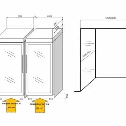 Nouveau 🌟 CALICE Combiné encastrable d'une cave à vin multi-températures, d'une cave à fromages et d'une cave à charcuteries ⭐