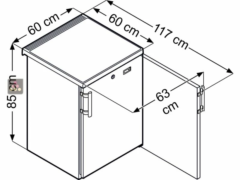 Nouveau ⌛ LIEBHERR PRO Table-top positif ventilé encastrable sous plan - Epoxy Silver - 160L 🛒 5 Nouveau ⌛ LIEBHERR PRO Table-top positif ventilé encastrable sous plan - Epoxy Silver - 160L 🛒 – Image 3