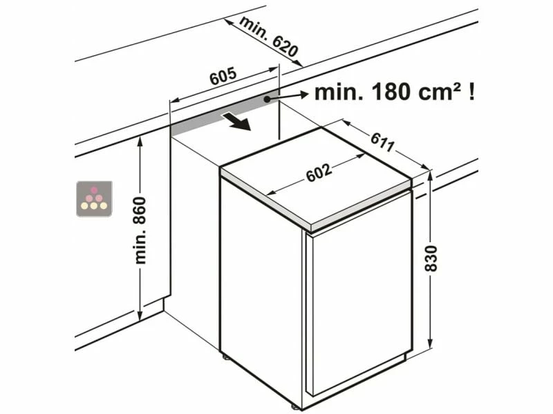 Tout neuf 🎁 LIEBHERR PRO Table-top positif ventilé vitré encastrable sous plan - 130L 💯 4 Tout neuf 🎁 LIEBHERR PRO Table-top positif ventilé vitré encastrable sous plan - 130L 💯 – Image 2