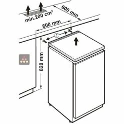 Nouveau đ„ LIEBHERR PRO Table-top positif ventilĂ© encastrable sous plan - 160L đ
