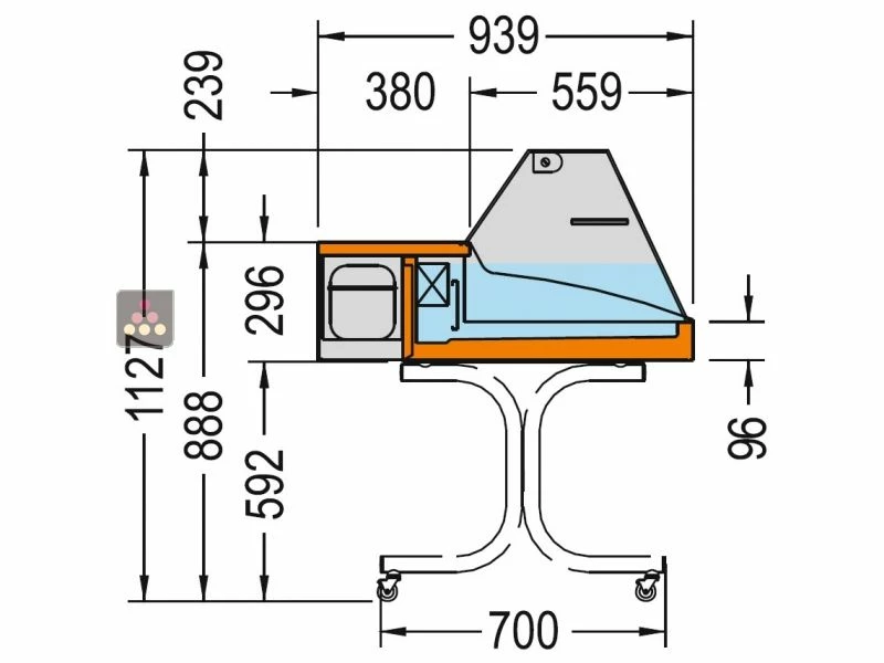 TECNOX Comptoir réfrigéré posable - Largeur 150cm - Vitrage droit Grosses soldes ???? TECNOX Comptoir réfrigéré posable - Largeur 150cm - Vitrage droit ⭐ -CALICE Magasin 7955 34938 800 600