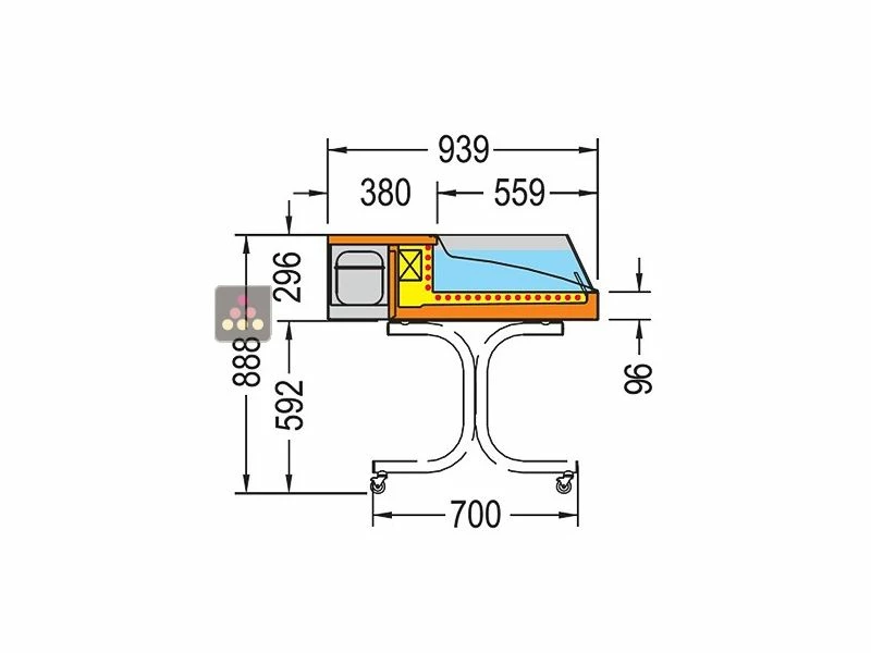 Le moins cher đ TECNOX Comptoir rĂ©frigĂ©rĂ© posable self-service - AdaptĂ© pour denrĂ©es sensibles - Larg. 150cm âïž 3 Le moins cher đ TECNOX Comptoir rĂ©frigĂ©rĂ© posable self-service - AdaptĂ© pour denrĂ©es sensibles - Larg. 150cm âïž