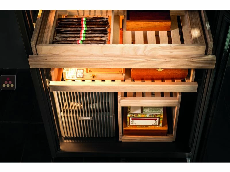 CALICE Combiné d'une cave à vin mono-température et d'une cave à cigares - Pose libre - Bouteilles inclinées Budget ???? CALICE Combiné d'une cave à vin mono-température et d'une cave à cigares - Pose libre - Bouteilles inclinées ❤️ -CALICE Magasin 8268 36431 800 600