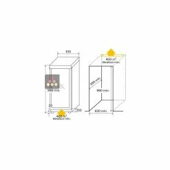 Grosses soldes 🎁 CALICE Cave à Charcuterie encastrable mono-température de conservation 🤩