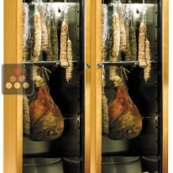 Vente flash 🥰 CALICE Combiné de 2 caves à charcuterie mono-température - Pose libre - Habillage bois ✨