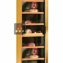 Meilleur prix 🌟 CALICE Cave à charcuteries de conservation - Habillage bois - Clayettes coulissantes 🛒