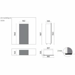 Grosses soldes 🤩 CALICE DESIGN Vitrine encastrable de présentation pour fromages et charcuteries - Usage pro 👍