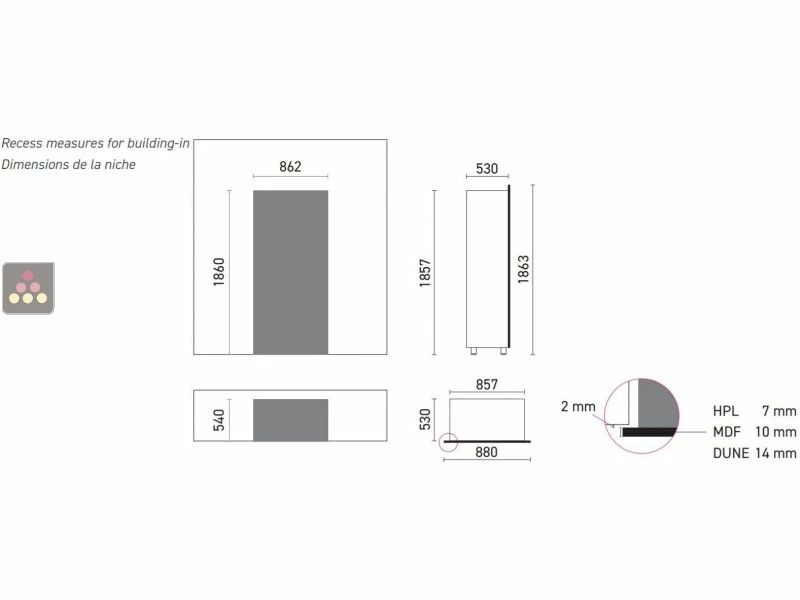 Grosses soldes đ€© CALICE DESIGN Vitrine encastrable de prĂ©sentation pour fromages et charcuteries - Usage pro đ 2 Grosses soldes đ€© CALICE DESIGN Vitrine encastrable de prĂ©sentation pour fromages et charcuteries - Usage pro đ