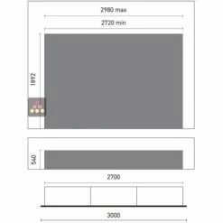 Budget 👏 CALICE DESIGN Combiné encastrable de 3 vitrines réfrigérées pour vins, charcuteries et fromages - Usage pro - Cadre droit 🌟
